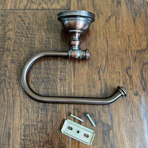 Hand towel bar or toilet paper bar holder bronze